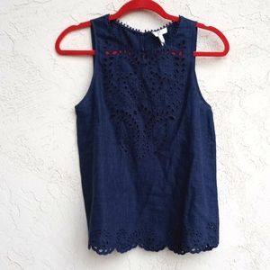 JOIE 100% Linen Sleeveless Top Size XS